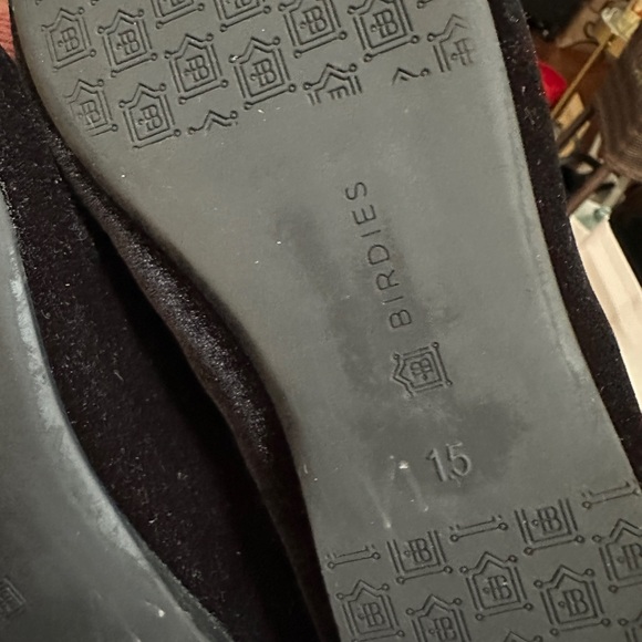 Birdies Kids Black Velvet Slippers - Picture 3 of 4